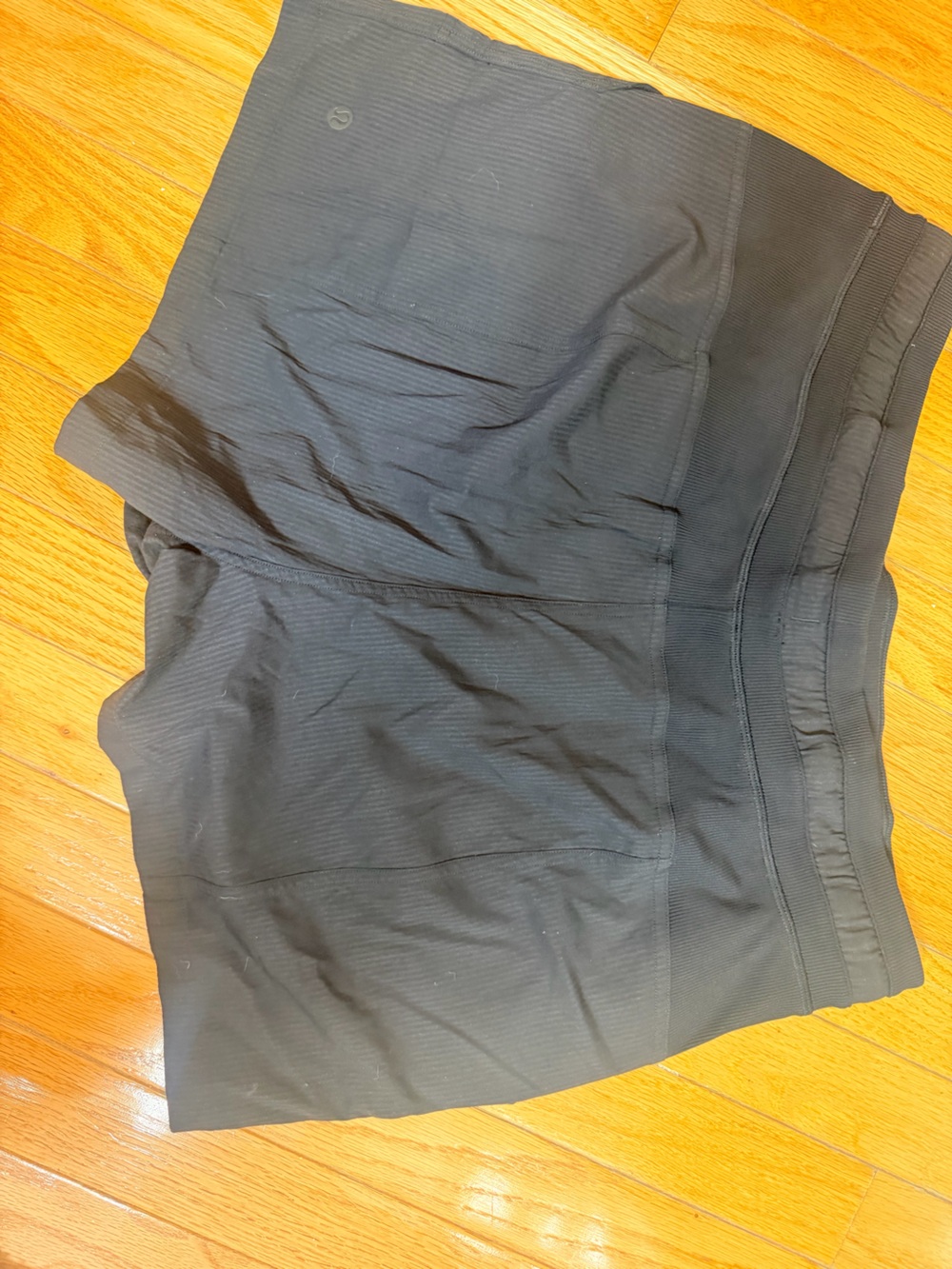 lululemon athletica Black Ribbed shorts like new!